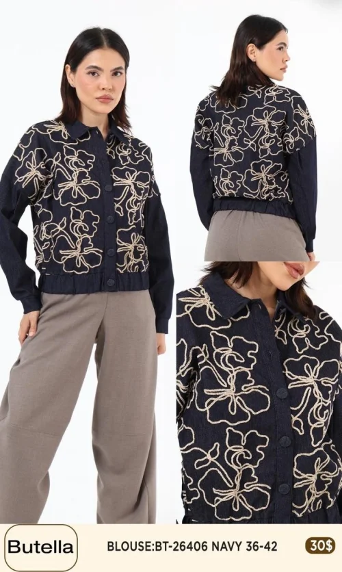 Блузка Butella (Navy, модель BT-26406) оптом