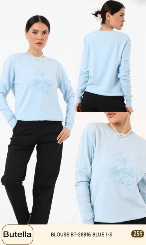 Блузка Butella (Blue, модель BT26816) оптом