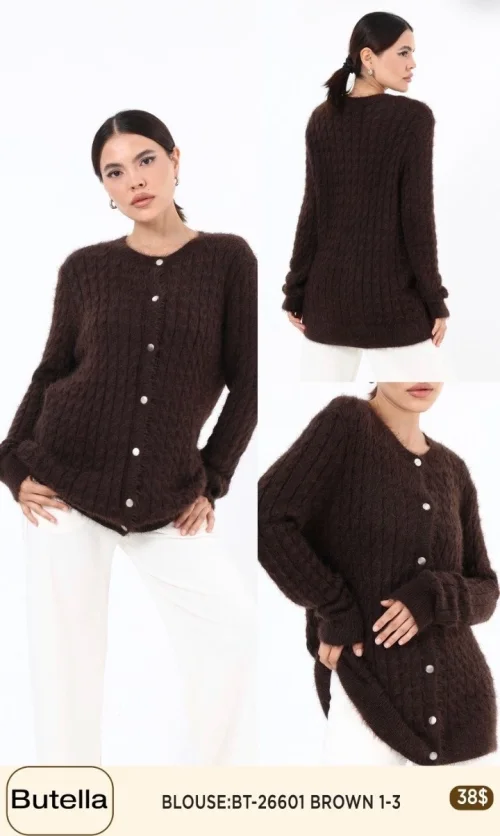Блузка Butella (Brown, модель BT-26601) оптом