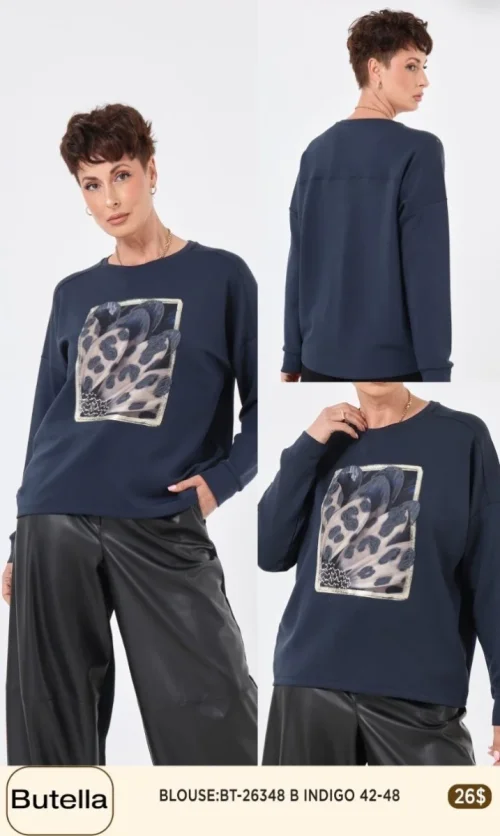 Блузка Butella (Navy, модель BT26348) оптом