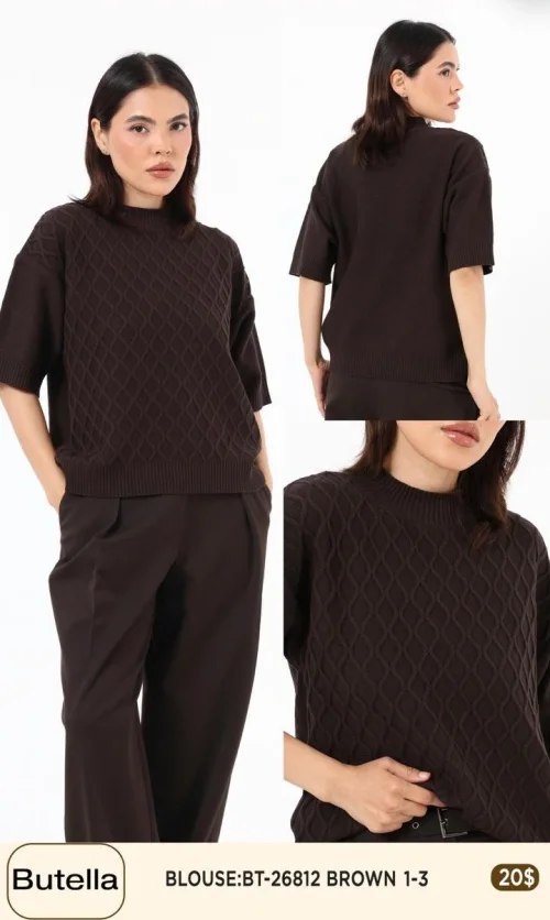 Блузка Butella (Brown, модель BT-26812) оптом