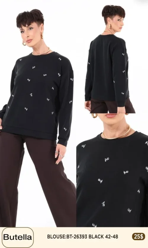 Блузка Butella (Black, модель 26393) оптом