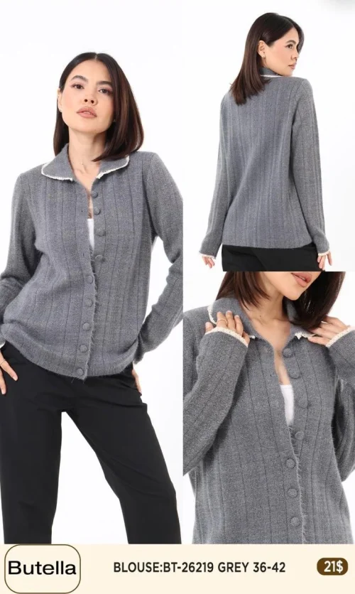 Блузка Butella (Gray, модель BT-26219) оптом