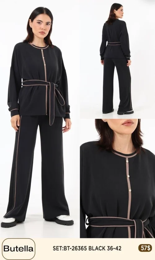 Костюмы и комплекты Butella (Black, модель BT-26365) оптом