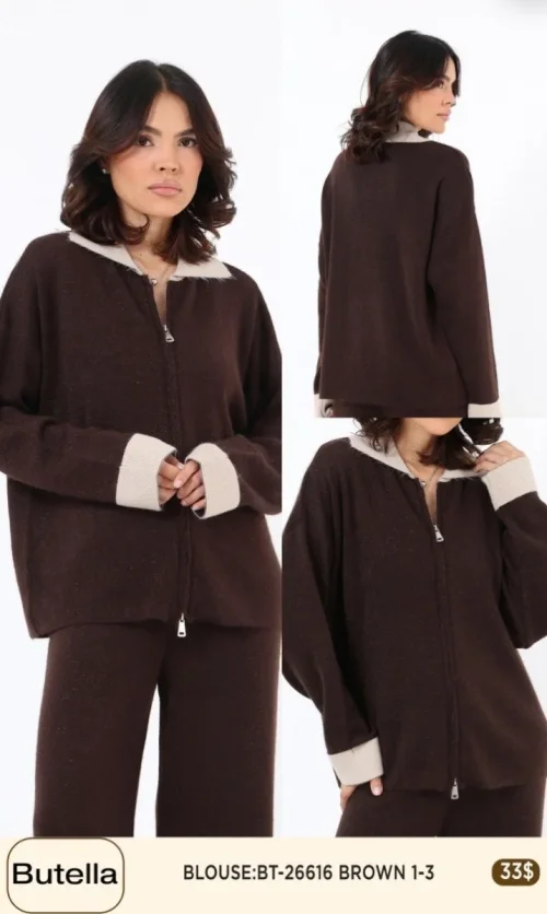 Блузка Butella (Brown, модель BT26616) оптом