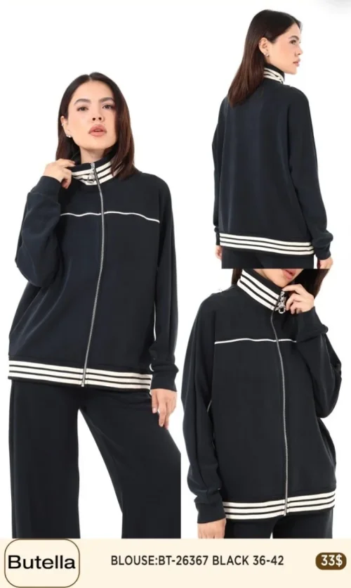 Блузка Butella (Black, модель BT26367) оптом