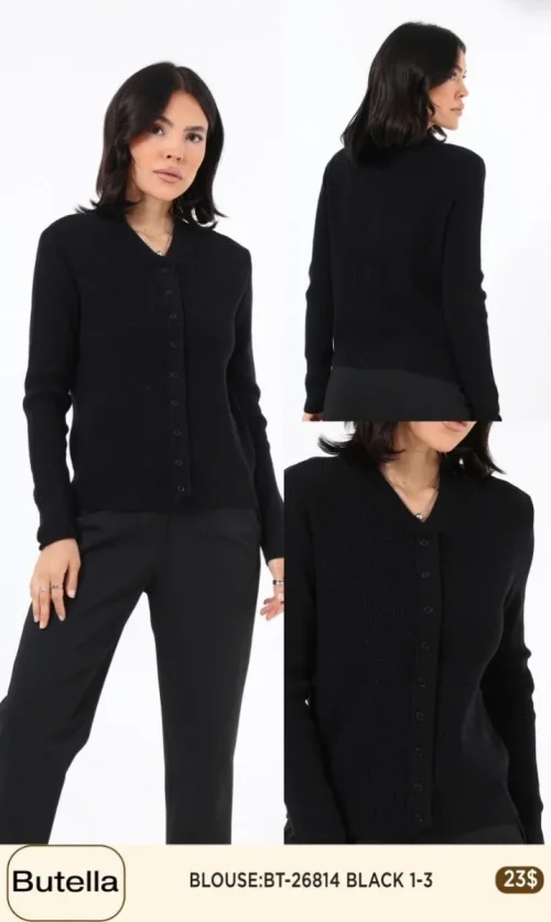 Блузка Butella (Black, модель BT26814) оптом