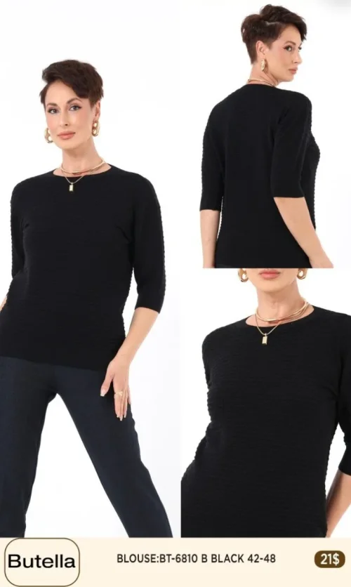Блузка Butella (Black, модель 6810) оптом