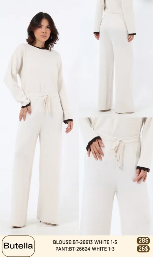Брюки Butella (White, модель BT26624) оптом