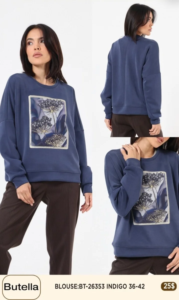 Блузка Butella (Navy, модель BT26353) оптом