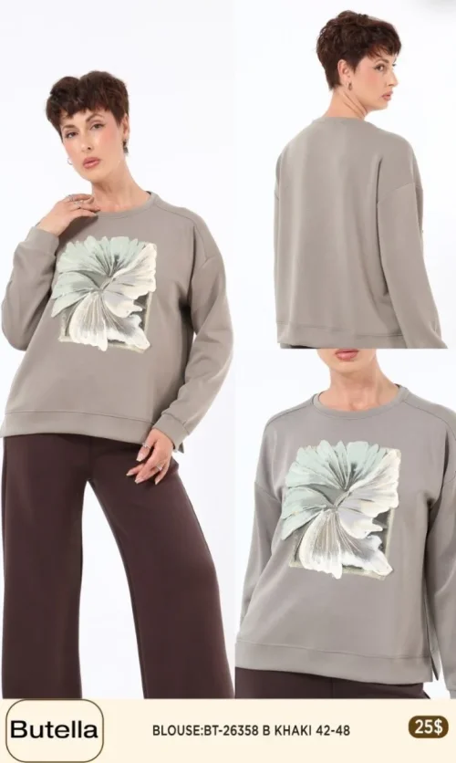Блузка Butella (Olive, модель BT26358) оптом