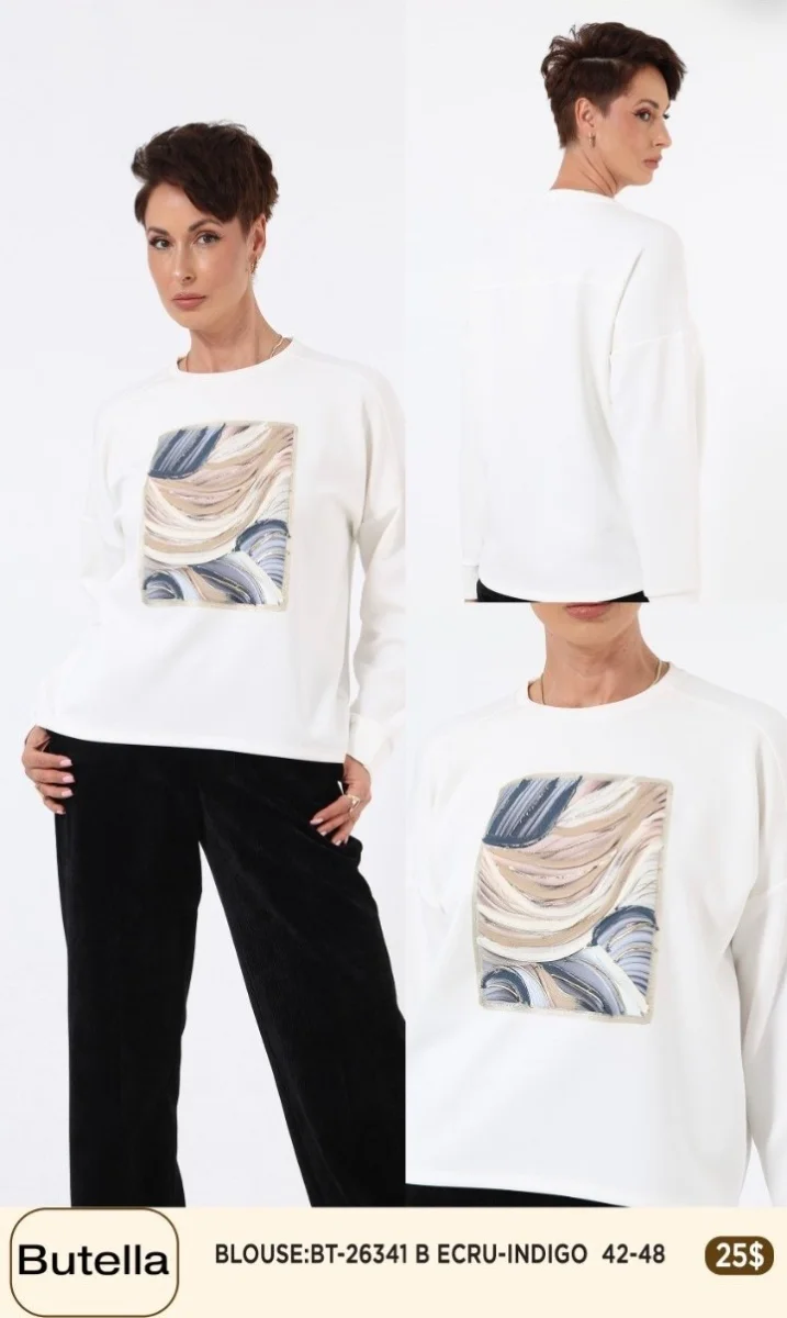 Блузка Butella (Navy, модель 26341) оптом