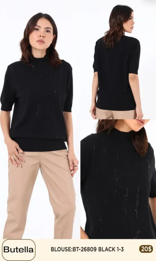 Блузка Butella (Black, модель BT26809) оптом