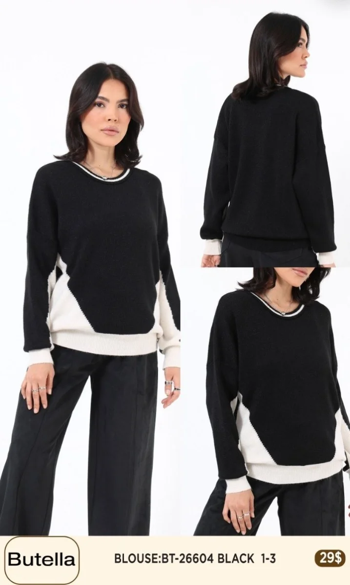 Блузка Butella (Black, модель BT26604) оптом