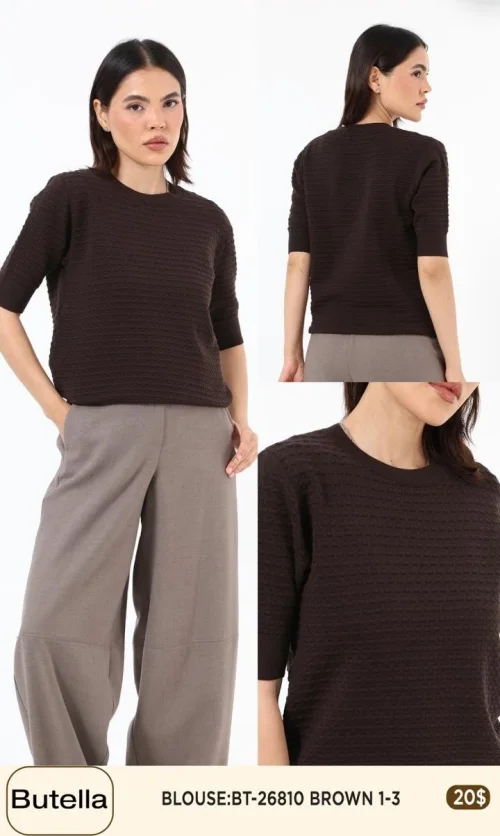 Блузка Butella (Brown, модель BT-26810) оптом