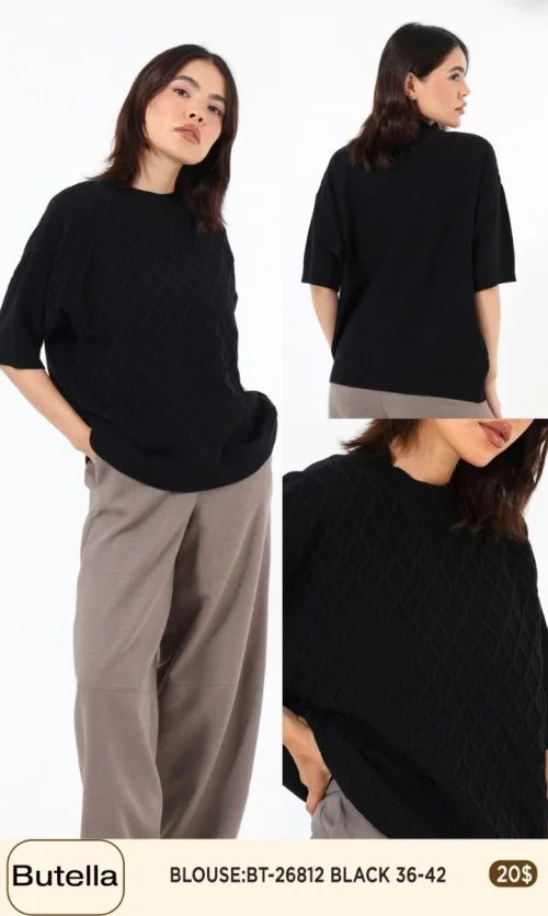 Блузка Butella (Black, модель BT-26812) оптом