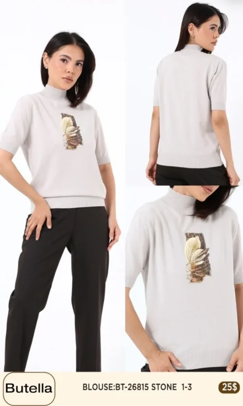 Блузка Butella (Beige, модель BT26815) оптом