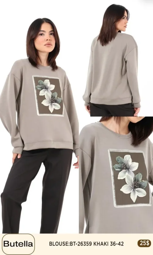 Блузка Butella (Olive, модель BT26359) оптом
