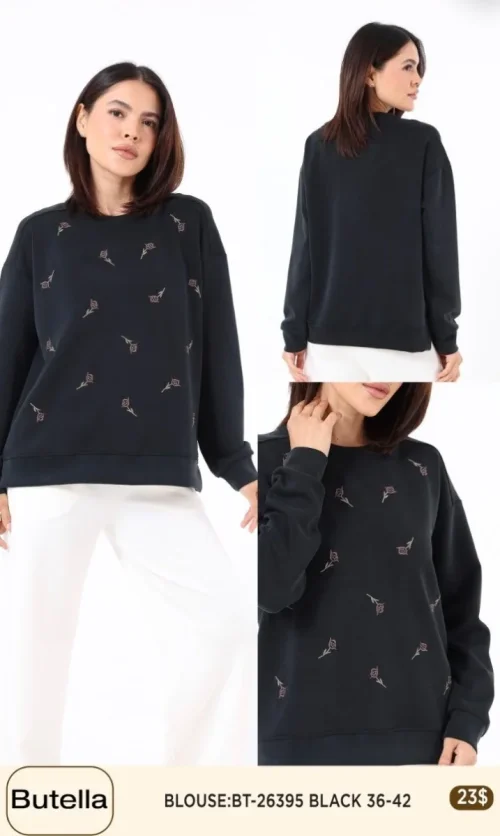 Блузка Butella (Black, модель BT26395) оптом