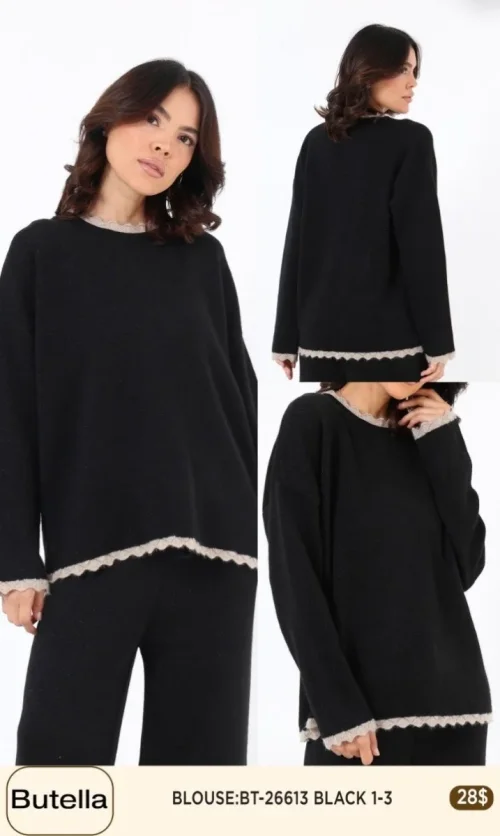 Блузка Butella (Black, модель BT26613) оптом