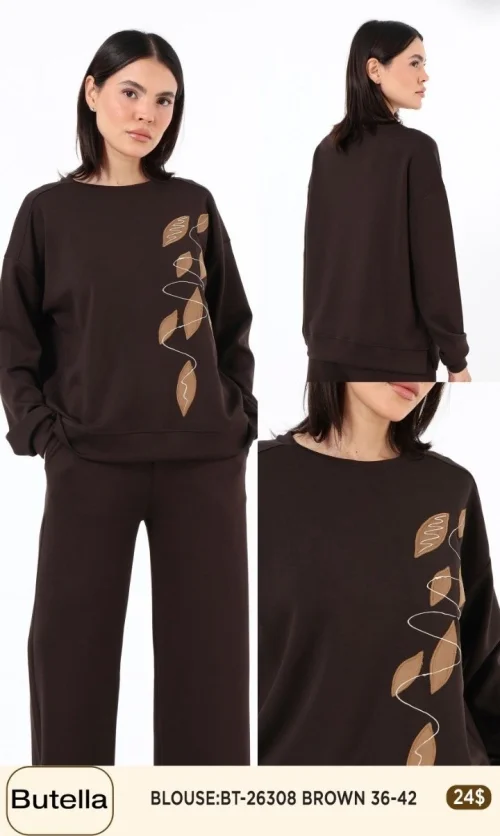 Блузка Butella (Brown, модель BT-26308) оптом