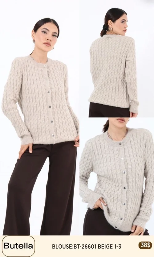 Блузка Butella (Beige, модель BT-26601) оптом