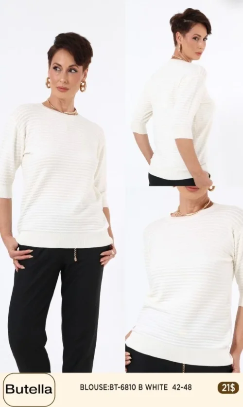 Блузка Butella (White, модель 6810) оптом