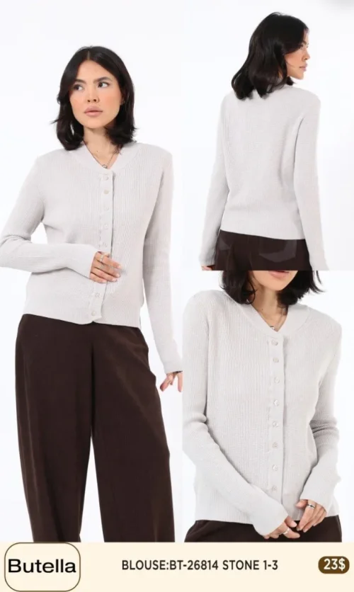Блузка Butella (Beige, модель BT26814) оптом