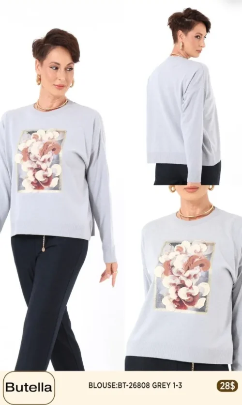 Блузка Butella (Gray, модель 26808) оптом