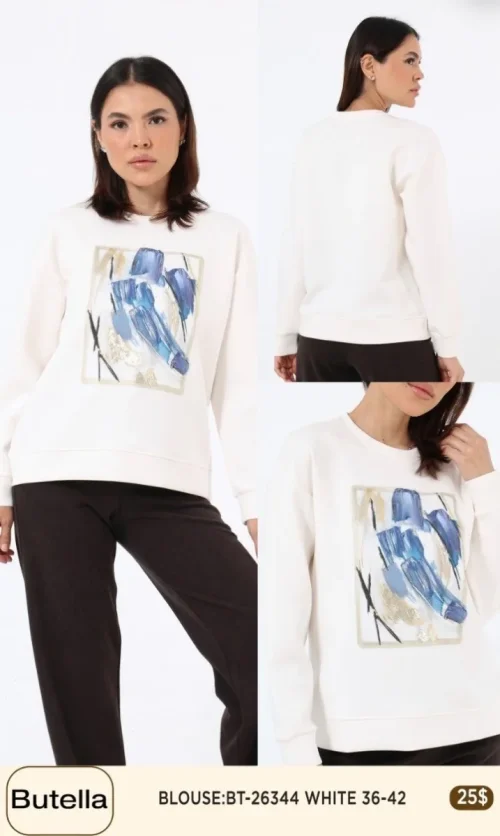 Блузка Butella (White, модель 26344) оптом