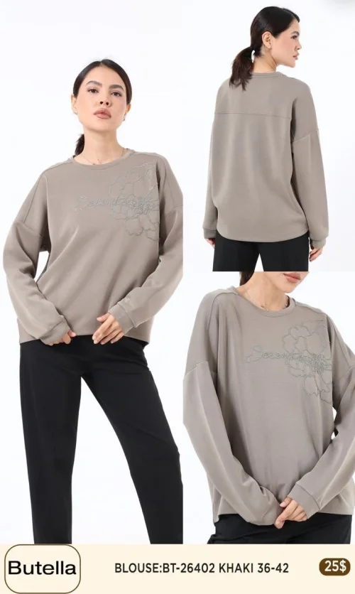 Блузка Butella (Olive, модель BT-26402) оптом