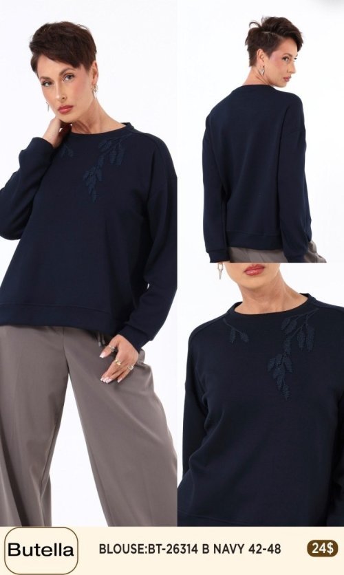 Блузка Butella (Navy, модель BT-26314) оптом