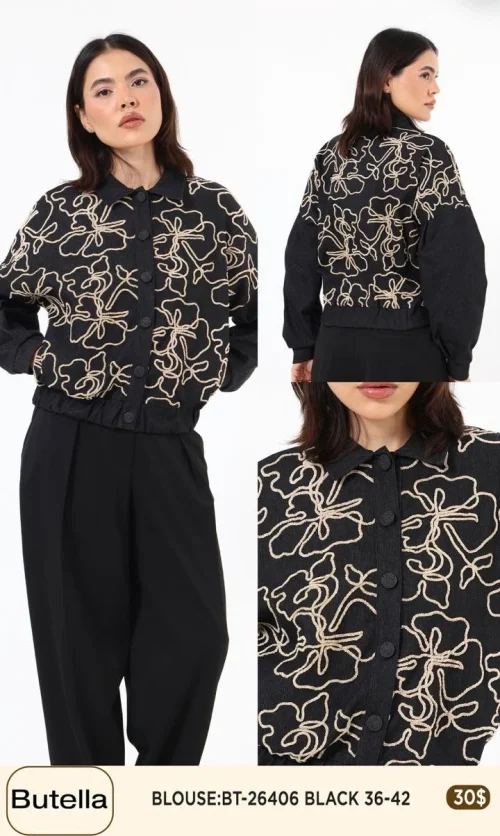 Блузка Butella (Black, модель BT-26406) оптом