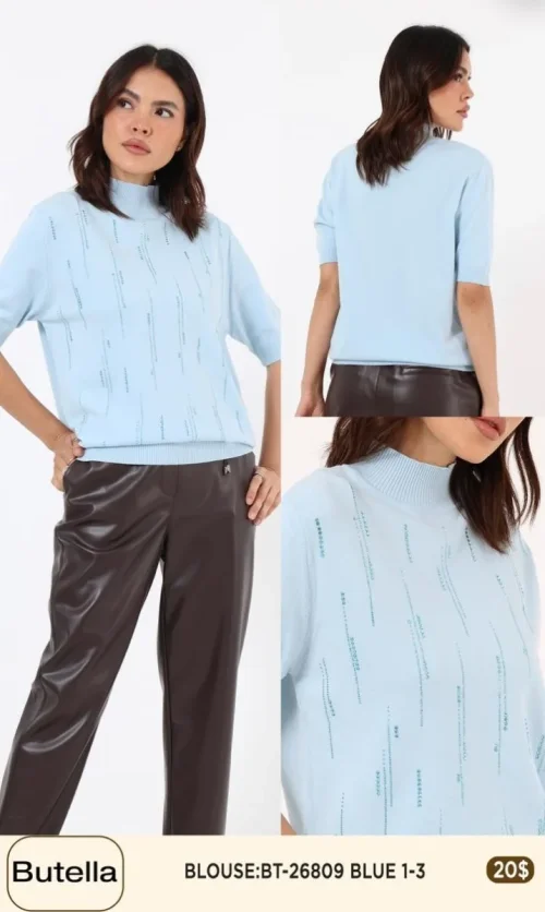 Блузка Butella (Blue, модель 26809) оптом