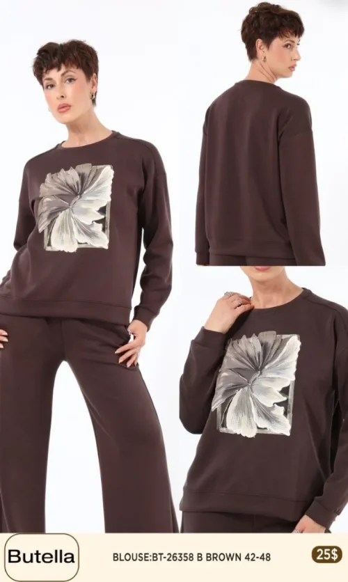 Блузка Butella (Brown, модель 26358) оптом