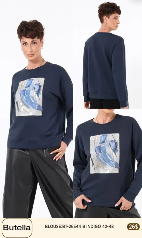 Блузка Butella (Navy, модель BT26344) оптом
