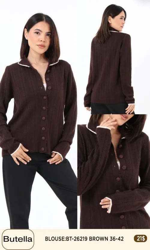 Блузка Butella (Brown, модель BT-26219) оптом