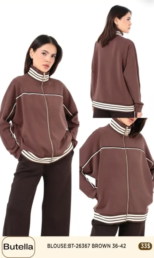 Блузка Butella (Brown, модель BT26367) оптом