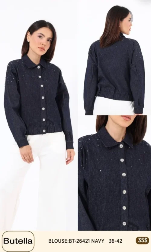 Блузка Butella (Navy, модель BT26421) оптом