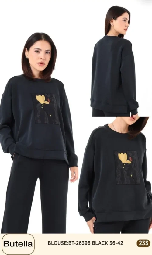 Блузка Butella (Black, модель 26396) оптом