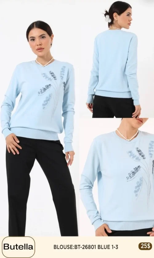 Блузка Butella (Blue, модель BT26801) оптом