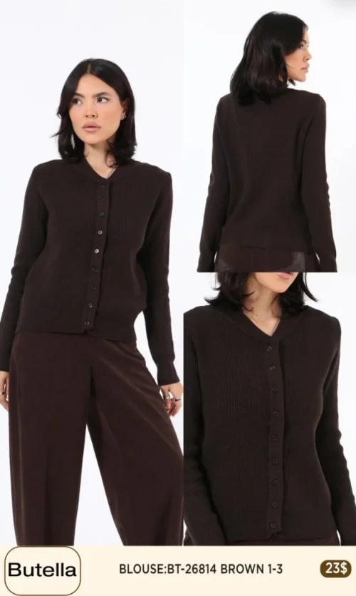 Блузка Butella (Brown, модель BT26814) оптом