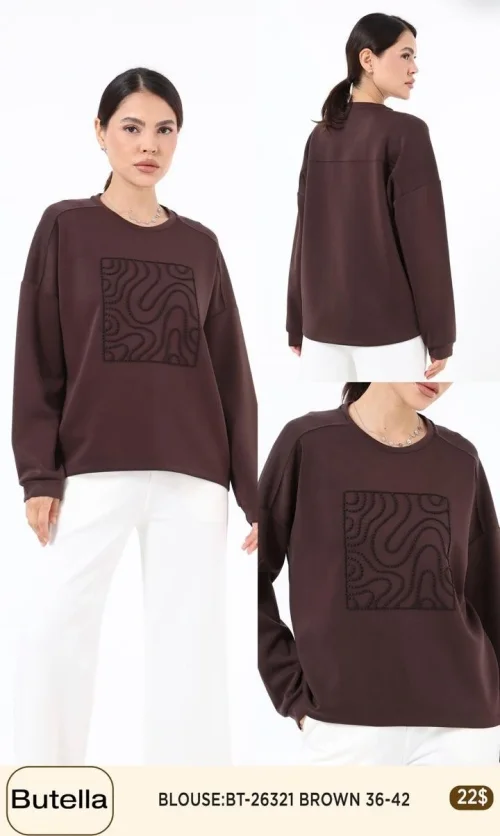 Блузка Butella (Brown, модель BT-26321) оптом