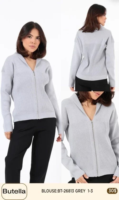 Блузка Butella (Gray, модель BT26813) оптом