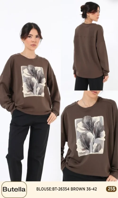 Блузка Butella (Brown, модель 26354) оптом
