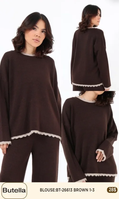 Блузка Butella (Brown, модель 26613) оптом