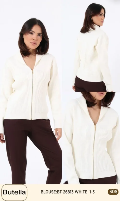 Блузка Butella (White, модель BT26813) оптом