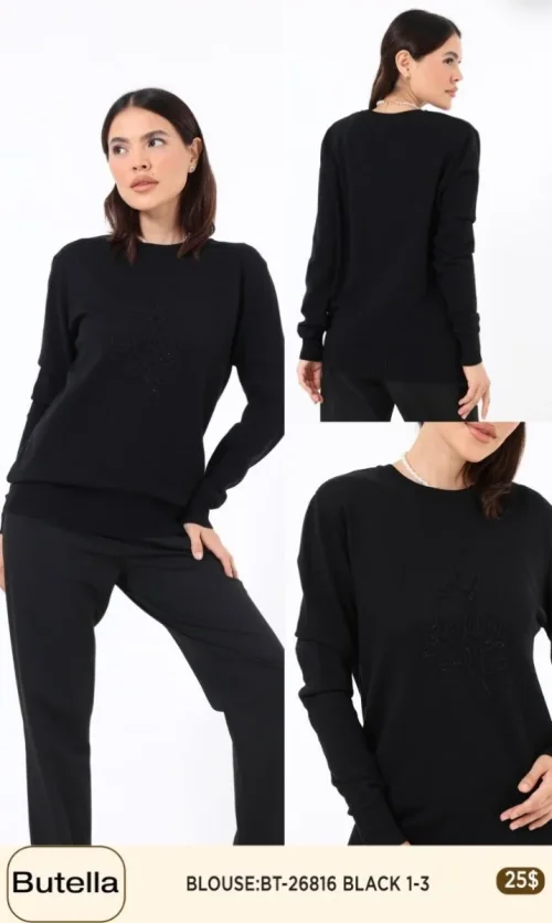 Блузка Butella (Black, модель 26816) оптом
