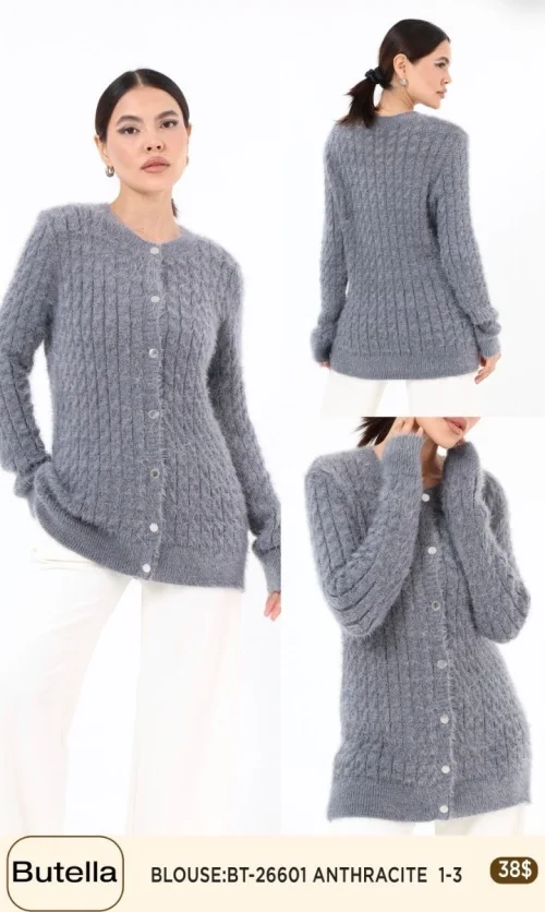 Блузка Butella (Dark gray, модель BT-26601) оптом
