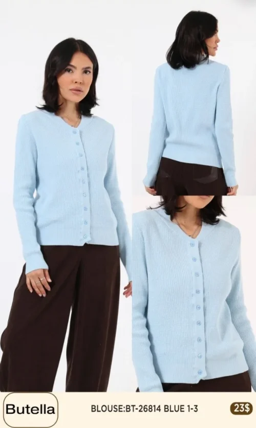 Блузка Butella (Blue, модель BT26814) оптом